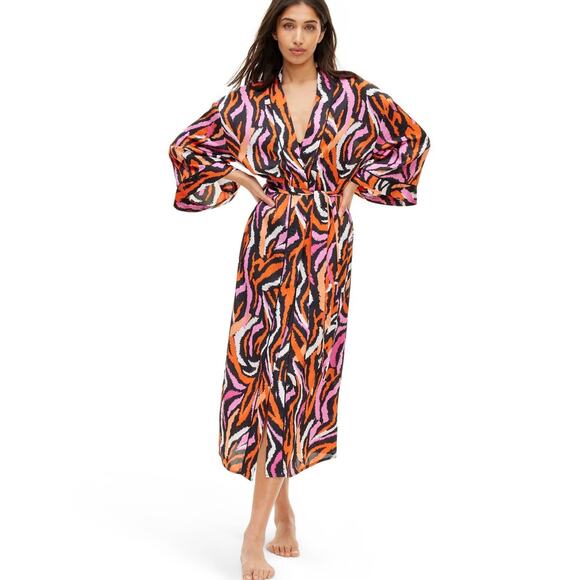 Diane von Furstenburg x Target Disco Zebra Robe - Picture 1 of 8